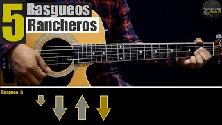 5 Rasgueos Rancheros (Ritmos) || TUTORIAL GUITARRA ACÚSTICA