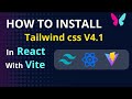 How To Install Tailwind Css v4.1 in React js With Vite