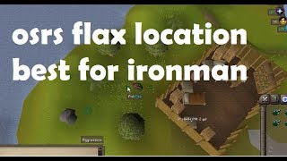 Osrs flax field location ironman