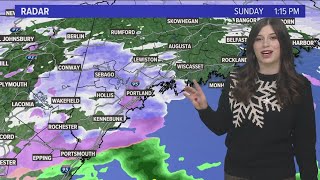 STORM CENTER: Some areas see switch to sleet and freezing rain Sunday afternoon