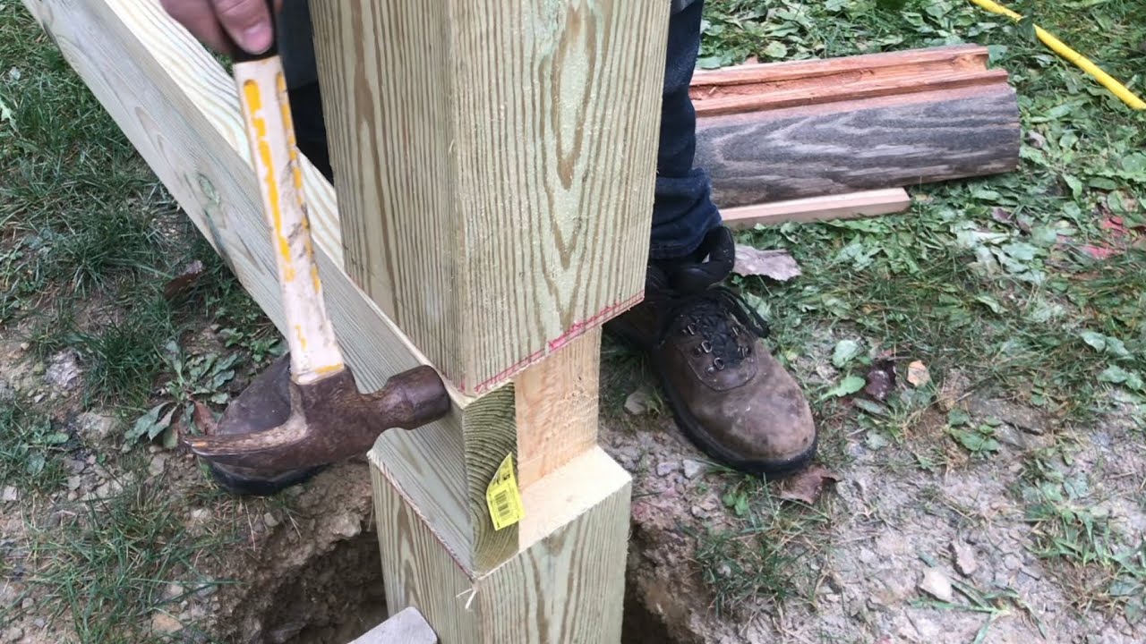 NOTCHING Deck Posts The “easy Way” (building A Deck) - YouTube