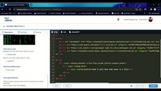 Coding practice-3 Coding Cover Page HTML || CSS || Bootstrap || NxtWave