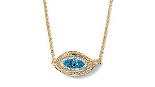 Adrienne's 'Evil Eye' Drop Necklace