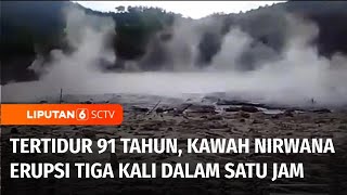 Tertidur 91 Tahun, Kawah Nirwana di Lampung Barat Kembali Erupsi | Liputan 6