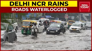 Heavy Rain Lashes Delhi NCR, Traffic Affected Due To Waterlogging