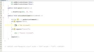 Example of Event Handling (Two Buttons) in Java Applet (Hindi)