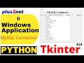Windows application to Connect to MySQL database using Python Tkinter and PyInstaller
