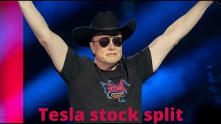 Tesla stock split
