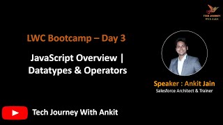 LWC Bootcamp Day 3 | JavaScript Overview | Operators | Data Types | Variables | Null vs Undefined