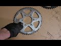 how to replace the chain and sprockets on a yamaha tw200