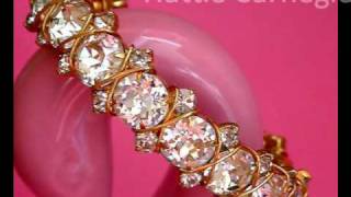 Vintage Costume Jewelry - Vintage Rhinestone Crystal Bracelets Vintage Costume Jewelry - Vintage Rhinestone Crystal Bracelets