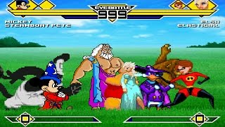 Disney Party 4v4 Patch MUGEN 1.0 Battle!!!