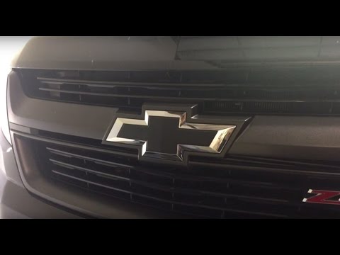 Chevy Emblem 3M Matte Black Wrap Color Change Chevy Emblem 3M Matte Black Wrap Color Change