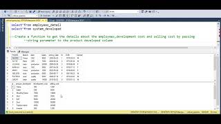 MS SQL- User Defined function ( Table Valued function) explained by passing parameters