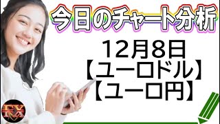 【FX最新予想】12月8日ユーロドル・ユーロ円相場チャート分析【海外FX投資】