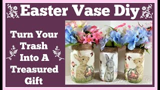 Easter Vase Diy Turn Your Trash Into A Treasure