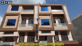 118 gaj house design 23×46 ajmer road near bhankrota