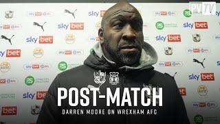 Post Match | Darren Moore reacts to Wrexham defeat in the Vertu Trophy