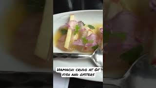 Hamachi crudo at Gt Fish and Oysters