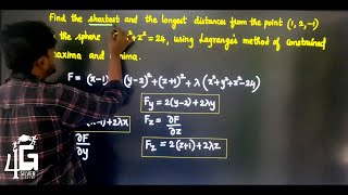 Lagranges Method Problem in Tamil | Matrices and Calculus in Tamil | Unit 3 | MA3151 in Tamil |