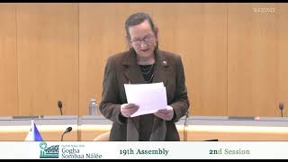 19TH ASSEMBLY, 2nd Session, DAY 70 - Dene Zhatıé / South Slavey Interpretation - 12MARCH2021