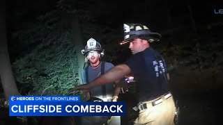 Local rescuers save 79-year-old woman from steep ravine in the middle of the night