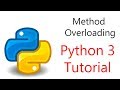 #22 Python Programming - Method with Default Argument(s) a.k.a. Method Overloading