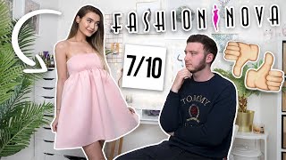 AD MY FIANCE RATES MY FASHION NOVA OUTFITS... HE'S SAVAGE!