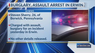 Pa. man arrested for assault, burglary in Erwin