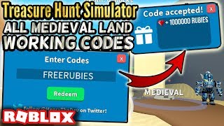Roblox Treasure Hunt Simulator Codes Videos 9tube Tv - new 4 medieval land working codes treasure hunt simulator roblox
