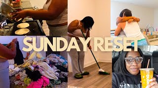 VLOG - SUNDAY RESET ᥫ᭡.  deep cleaning ,laundry , errands with bae / cook w me + gloomy days