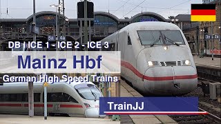 ICE Hi Speed Trains DB | Mainz Hbf Germany | Br 401 - Br 402 - Br 415 | Zug um Zug