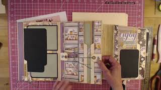 File Folder Folio Album Tutorial - March Madness Project