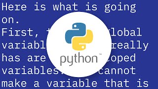 How to create module-wide variables in Python?