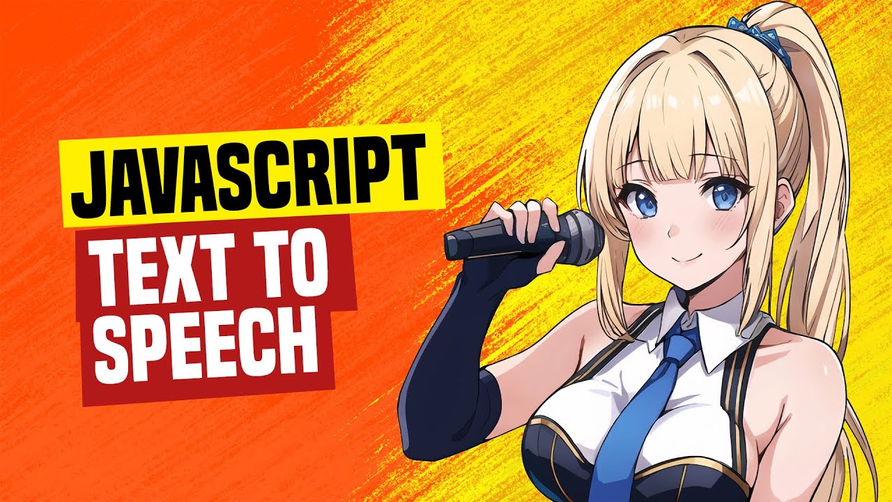 Javascript Text To Speech Simple Example Youtube