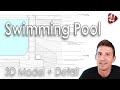 Swimming Pool in Revit // 3D Model and Detail