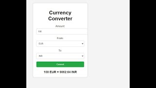 Build a Live Currency Converter with HTML, CSS, & JavaScript - Complete Guide & Source Code!