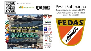 [1/2] LXVII Campeonato de España FEDAS Individual de Pesca Submarina Masculino y X Femenino