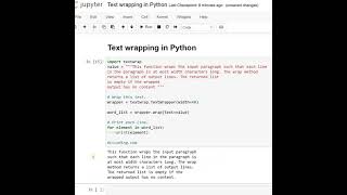 Day 14 : Text wrapping in Python
