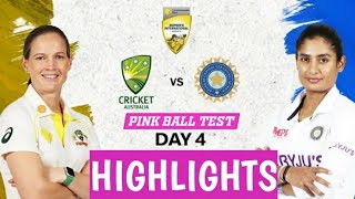 India Women vs Australia Women Test Match Day 4 HIGHLIGHTS |Australia Women vs India Women Only Test