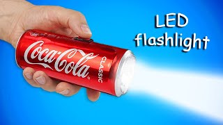 How to make LED flashlight from Coca Cola!