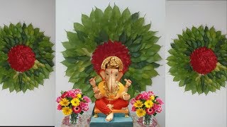 Ganpati Decoration Accessories Gold Plated Paan Ganpati Pooja