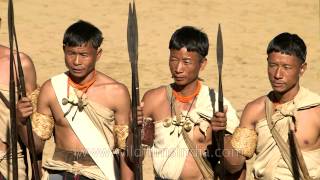 Khiamniungan tribesmen posing for a click!