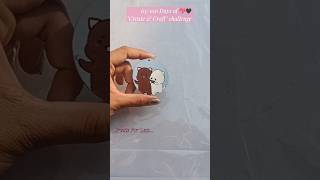 63/100 Days of Create \u0026 Craft challenge✅ #part2 diy #cute #keychaincraft #shorts 💖🖤 @CreateForLess