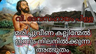 വി. ദേവസഹായം പിള്ള മരിച്ചുവീണ പാറയിൽ ഇന്നും നിലനിൽക്കുന്ന അത്ഭുതം