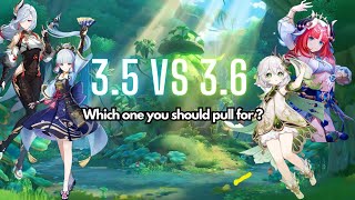 Should you save for 3.6 OR Pull on 3.5 ? | Genshin Banner Info