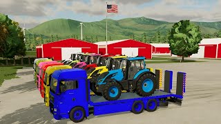 TRANSPORTING TRACTORS & DELEVERY TRUCK - Farming Simulator 22