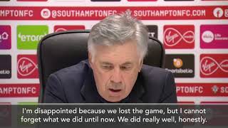 ‘Everton still at the top, we will try to stay there’ - Ancelotti after 2-0 loss as Southampton