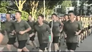 駐港中共解放軍部隊出動清埋九龍塘 part-2