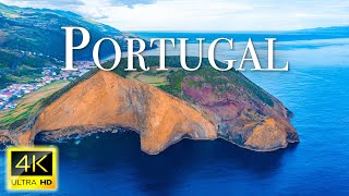 FLYING OVER PORTUGAL (4K Video UHD) - Relaxing Music With Beautiful Nature Video For Stress Relief